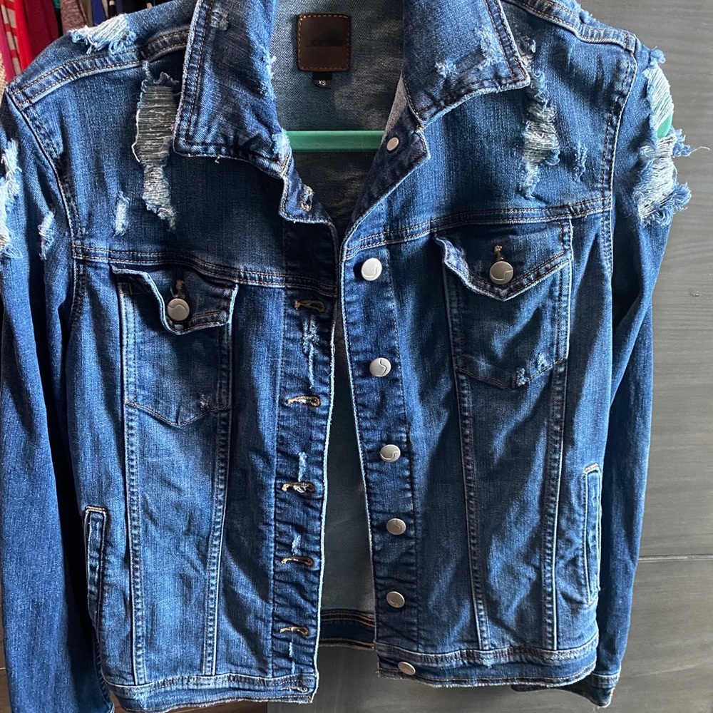 joes denim jacket size xs fits s, perfect cond.